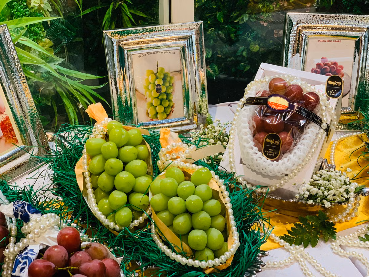 Chị Thảo Vy - giám đốc điều hành hệ thống cửa hàng trái cây nhập khẩu cho biết, dù loại nho này có giá đắt đỏ nhưng vẫn hút giới nhà giàu Việt. Nhiều khách hàng thân thiết bên chị đặt cọc trước khi hàng về không chỉ để thưởng thức mà còn làm quà tặng, biếu rất sang trọng.