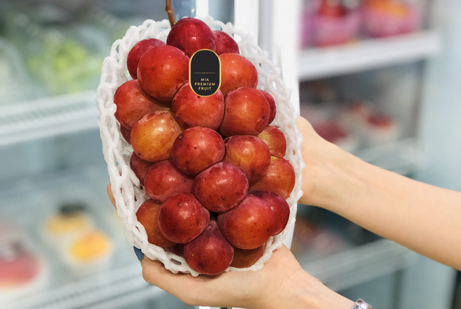 Nho Queen Nina có đặc tính trái to tròn bóng, vỏ màu đỏ hồng tím, mỗi trái có trọng lượng từ 20g. Nho Queen Nina mang hương vị xen lẫn nho Shine Muscat và nho Pione, vị ngọt thơm mùi sữa pha lẫn vị rượu nhẹ. “Cả 2 loại nho Pione và Queen Nina đều được khách hàng yêu thích, đặc biệt là nam giới vì chúng có hương vị rượu nhẹ", đại diện một đơn vị kinh doanh hoa quả nhập khẩu cho biết.