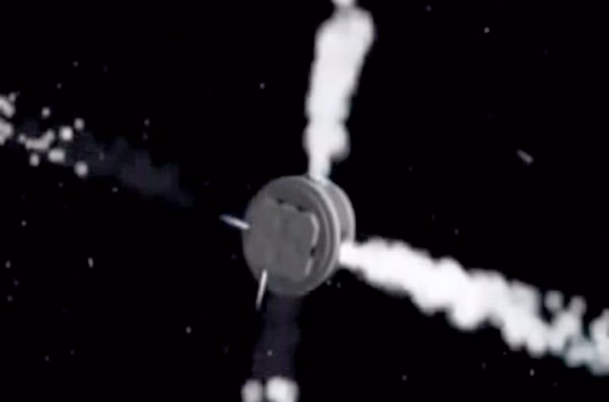 Kết cấu tầng tự dẫn lead nặng 23kg được kích hoạt để kiểm soát mục tiêu.