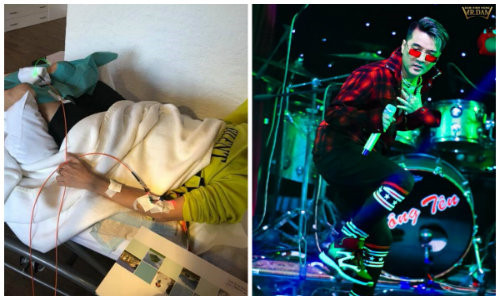 Cuối tháng 9/2018, Đàm Vĩnh Hưng khiến fan xót xa khi chứng kiến cảnh anh nằm bẹp trên giường bệnh với dây chuyền chằng chịt trên cánh tay sau khi phải nhập viện vì kiệt sức trong chuyến lưu diễn tại châu Âu.