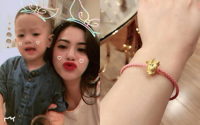 Đúng ngày Valentine, Hương Trần chia sẻ khoảnh khắc bên con trai cùng món quà nhỏ.