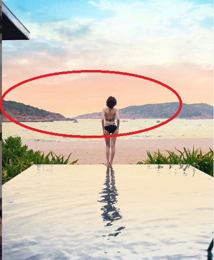 Nữ ca sĩ xinh đẹp khoe đang tận hưởng kỳ nghỉ dưỡng tại Quy Nhơn.