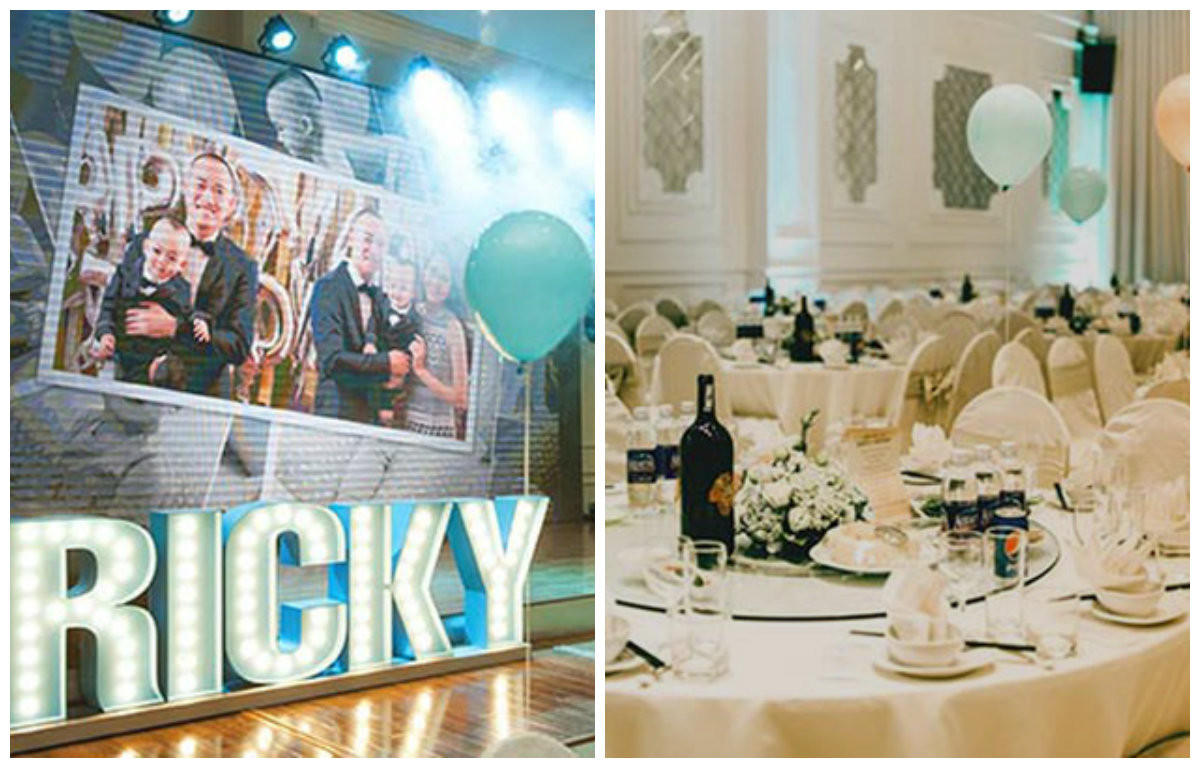 Tiệc sinh nhật của Ricky to như đám cưới với số lượng khách mời lên đến vài trăm người.