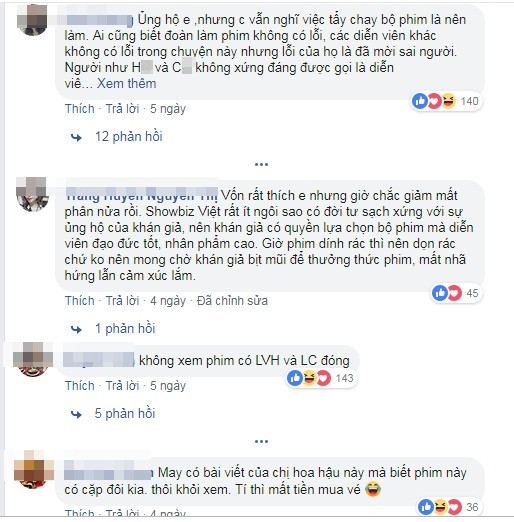 Đặng Thu Thảo vấp phải nhiều sự phản đối từ cư dân mạng bởi theo đa số ý kiến, cần có những cuộc tẩy chay như thế này để ê kíp sản xuất phim ở Việt Nam rút kinh nghiệm trong việc chọn lựa diễn viên.