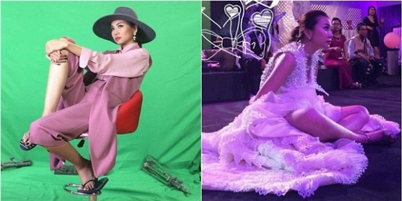 Dáng ngồi "hồn nhiên như cô tiên" của siêu mẫu Thanh Hằng.