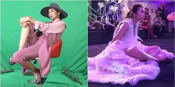 Dáng ngồi "hồn nhiên như cô tiên" của siêu mẫu Thanh Hằng.