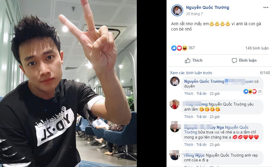 "Ứng tuyển lần 1, nếu không trúng tuyển thì ứng tuyển đến khi trúng"; "Anh trai của em không cần tuyển vợ cũng có 1000 cô gái đang xếp hàng đợi anh nhé "; "Người đàn ông có lượng hoàng hậu và ái phi nhiều nhất Việt Nam 2019";... là những phản ứng "phấn khích" của fan dành cho Quốc Trường.