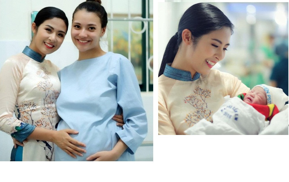 3 năm trước, người đẹp sinh năm 1994 từng bất ngờ khoe ảnh siêu âm lên trang cá nhân nhưng vội xóa đi và "mất tích" trong showbiz. Mãi đến ngày lên bàn đẻ, Hồng Quế mới khoe ảnh được bố mẹ và người chị thân thiết trong showbiz - Hoa hậu Ngọc Hân đưa đi sinh.