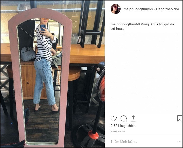 Đây không phải là lần đầu tiên Mai Phương Thúy than thở về chuyện tăng cân mất kiểm soát của mình.