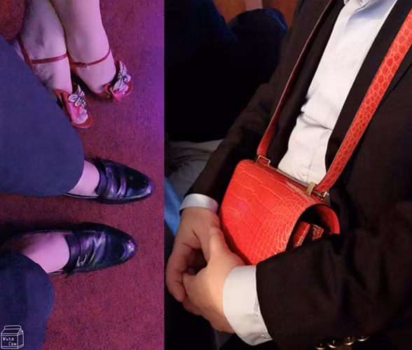 Đinh Hiền Anh từng hạnh phúc bật mí: "Anh ấy luôn xách túi cho vợ, thường vuốt tóc vợ". Ảnh: FBNV.