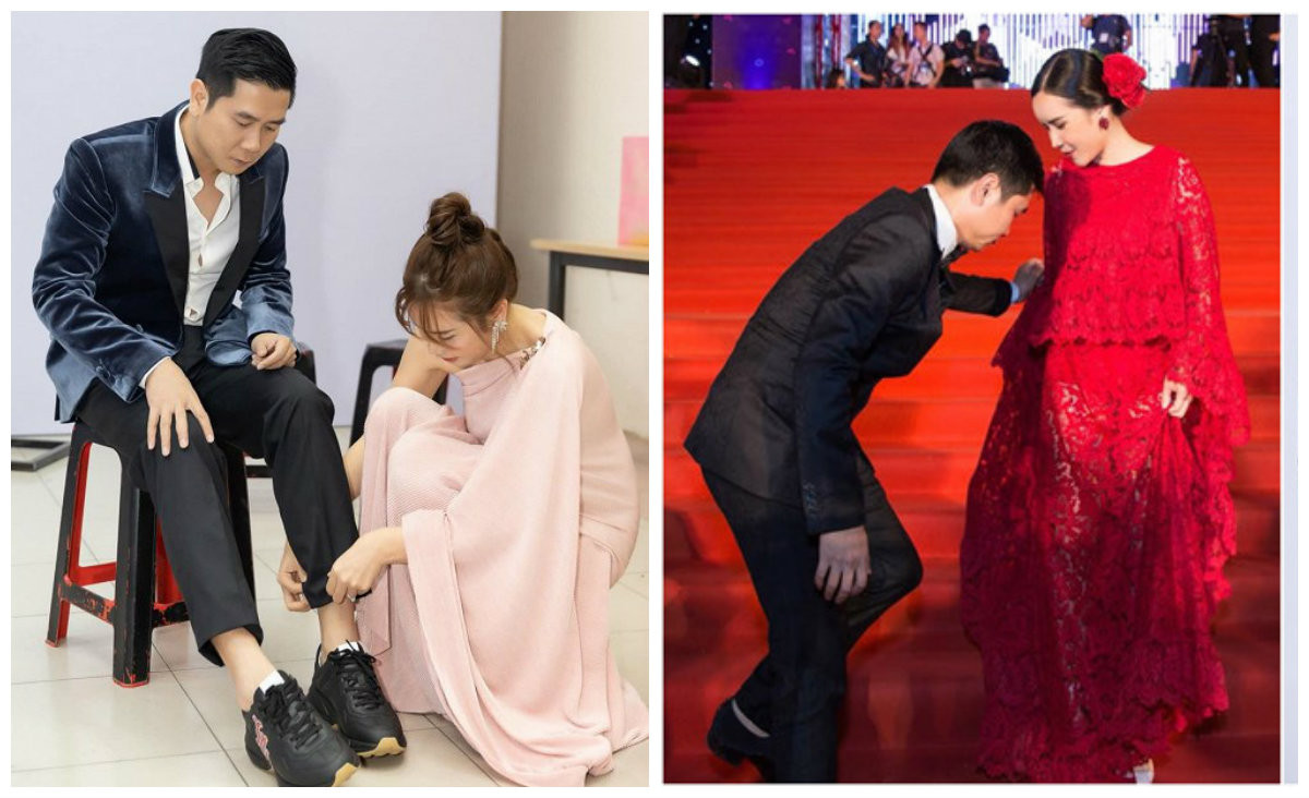 Không chỉ trên sân khấu, cả hai còn chăm sóc nhau ở hậu trường hay trên thảm đỏ...