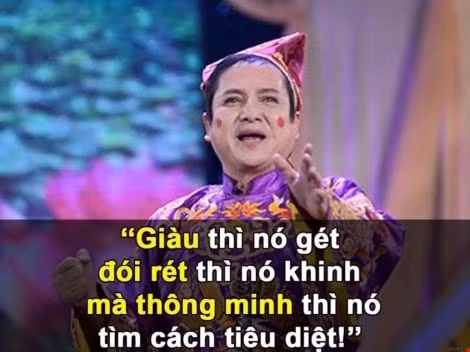 Câu nói từng được "chia sẻ" một cách chóng mặt của "Táo Xã hội" Chí Trung trong Táo quân 2016.