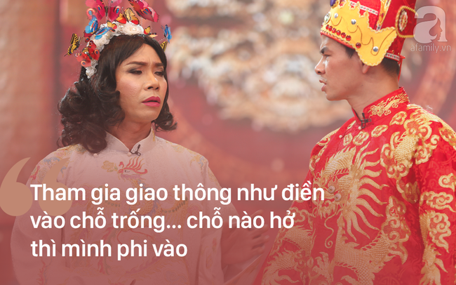 Vấn nạn ùn tắc giao thông được "Cô Đẩu" Công Lý ví von một cách hài hước. Ảnh: Afamily.