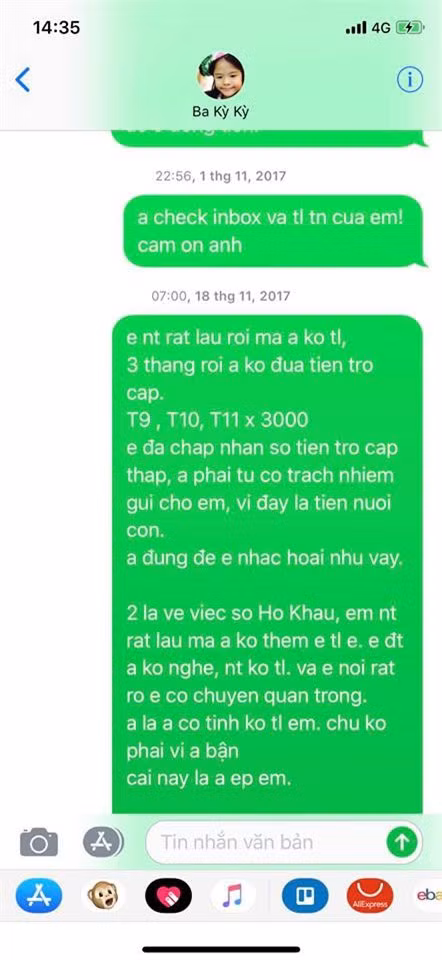 .Tháng 2/2018, do quá mệt mỏi, Lý Phương Châu đã quyết định nói với Hải là sẽ tự nuôi con, không cần trợ cấp.
