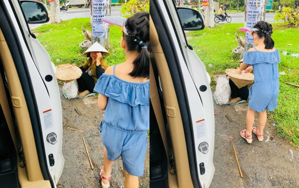 Ba mẹ Công Vinh - Thủy Tiên chăm làm từ thiện nên nàng tiểu công chúa cũng ảnh hưởng phần nào. Cô bé từng nằng nặc xin bố mẹ xuống xe khi nhìn thấy người ăn xin bên đường để giúp đỡ.