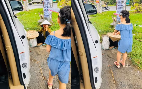 Ba mẹ Công Vinh - Thủy Tiên chăm làm từ thiện nên nàng tiểu công chúa cũng ảnh hưởng phần nào. Cô bé từng nằng nặc xin bố mẹ xuống xe khi nhìn thấy người ăn xin bên đường để giúp đỡ.