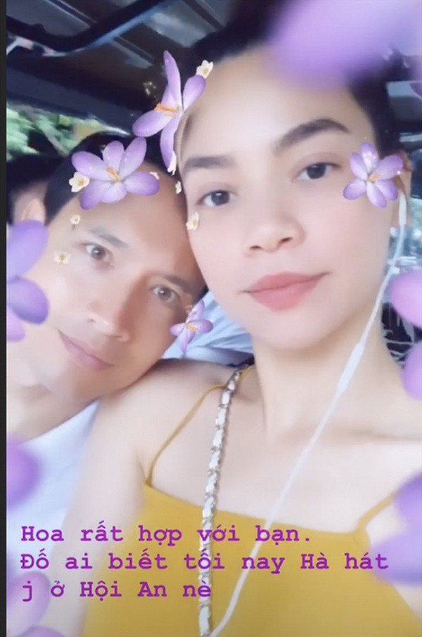 Vẻ mạnh mẽ, nam tính "biến mất" khi Kim Lý e ấp dựa vai Hà Hồ thế này đây. Ảnh: Facebook, Instagram nhân vật.