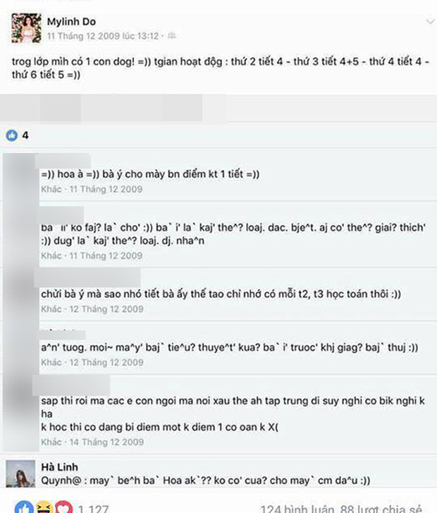 Sóng gió chưa qua, người đẹp sinh năm 1996 lại đối mặt với sự chỉ trích của dư luận khi dòng trạng thái ngày xưa trên Facebook của Hoa hậu Đỗ Mỹ Linh với nhiều từ ngữ xúc phạm giáo viên bị cư dân mạng "đào mộ".