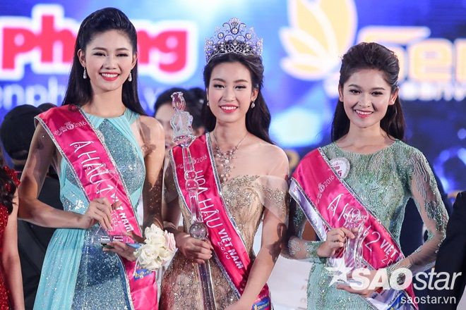 Cũng như Kỳ Duyên, thời điểm mới đăng quang, Hoa hậu Đỗ Mỹ Linh bị không ít người chê bai nhan sắc. Cô nhiều lần bị chê nhạt nhẽo, không xinh đẹp nổi bật bằng hai Á hậu Ngô Thanh Thanh Tú và Huỳnh Thị Thùy Dung... Ảnh: Saostar.