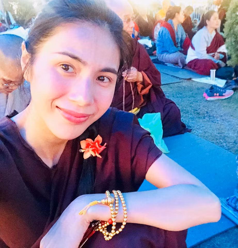 Vợ chồng Thủy Tiên - Công Vinh đều có niềm tin vào Phật pháp.