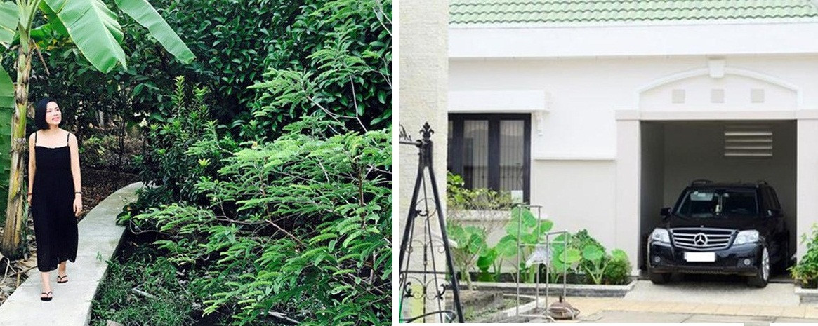 Rời xa chốn Sài thành nhiều xô bồ, Việt Trinh đưa con trai về căn nhà vườn ở Bình Dương để tận hưởng cuộc sống yên bình.