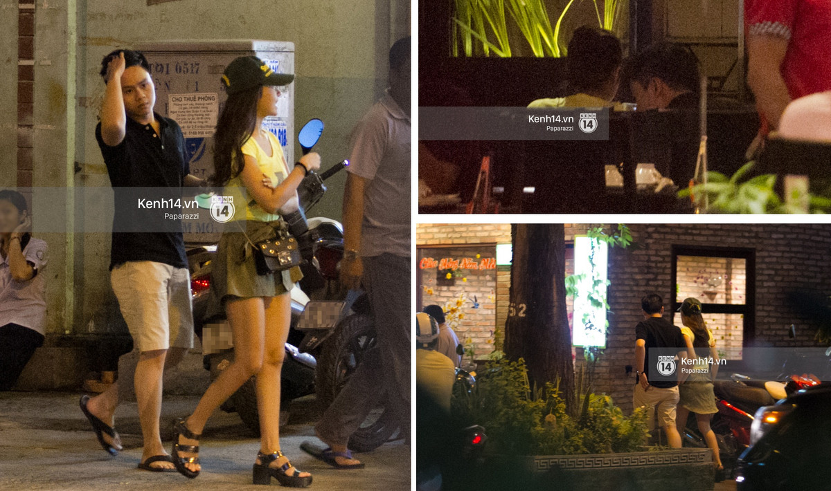 Cuối tháng 1/2016, cặp đôi làm dấy lên nghi vấn tái hợp sau một thời gian giận dỗi khi cùng đi ăn tối tại một nhà hàng ở quận 3. Ảnh: Kênh 14.