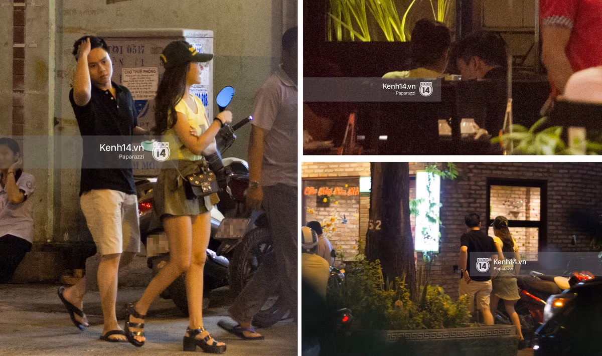 Cuối tháng 1/2016, cặp đôi làm dấy lên nghi vấn tái hợp sau một thời gian giận dỗi khi cùng đi ăn tối tại một nhà hàng ở quận 3. Ảnh: Kênh 14.