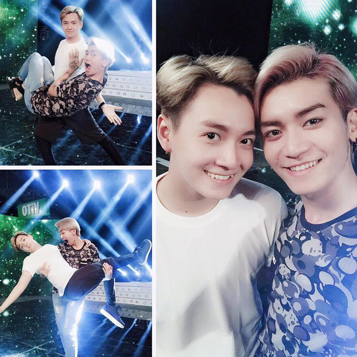 Mặc đồn đoán, Ngô Kiến Huy và BB Trần vẫn thoải mái thể hiện tình cảm.