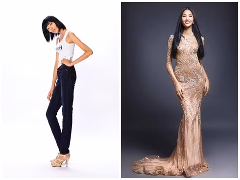 Áp lực là động lực để Hoàng Thùy nỗ lực tập luyện và áp dụng chế độ ăn uống hợp lý. Nhờ đó mà hiện tại, cô sở hữu vóc dáng đẹp như tạc tượng với số đo ba vòng nóng bỏng 82-60-94cm.