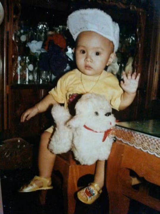 Hình ảnh con trai Hoài Linh hồi nhỏ.