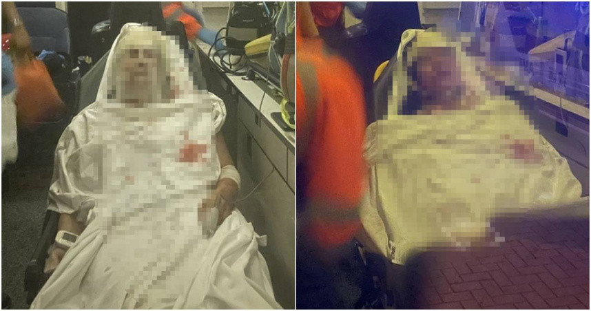 Hai me con bi doi nuoc soi khi dang ngu, hung thu khong ngo