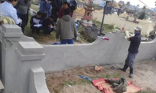 Nghi an nguoi dan ong bi phi tang xac trong nghia trang