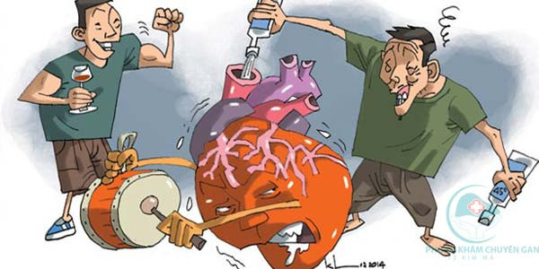 Đặc biệt, uống rượu làm tăng acetaldehyde trong nước bọt, làm tổn thương ADN ở các tế bào niêm mạc miệng, họng, thực quản và đường hô hấp trên. Do đó, việc thường xuyên uống rượu có thể dẫn đến ung thư thực quản, ung thư miệng, đồng thời còn gây ra ung thư dạ dày. Ảnh: IT