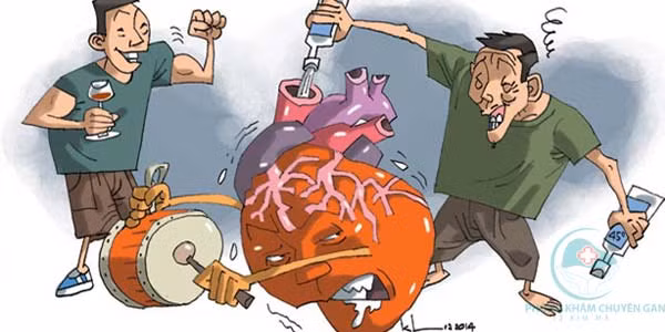 Đặc biệt, uống rượu làm tăng acetaldehyde trong nước bọt, làm tổn thương ADN ở các tế bào niêm mạc miệng, họng, thực quản và đường hô hấp trên. Do đó, việc thường xuyên uống rượu có thể dẫn đến ung thư thực quản, ung thư miệng, đồng thời còn gây ra ung thư dạ dày. Ảnh: IT