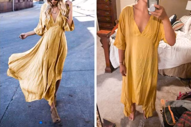 Vừa làm váy, vừa có thể làm giẻ lau, hàng gửi còn nhiều tác dụng hơn ảnh mẫu. Chắc rất nhiều người đã gặp thảm họa mua hàng online như thế này.