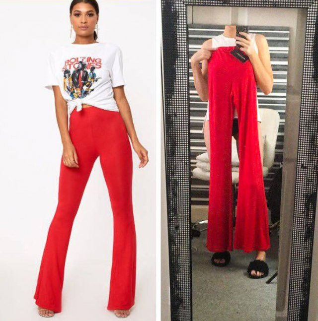 Quần khuyến mại, giúp bạn có thể kéo cao đến ngực.