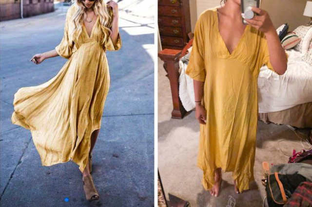 Vừa làm váy, vừa có thể làm giẻ lau, hàng gửi còn nhiều tác dụng hơn ảnh mẫu. Chắc rất nhiều người đã gặp thảm họa mua hàng online như thế này.