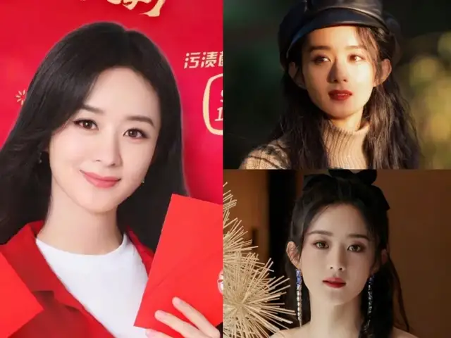 Thực tế khuôn mặt Triệu Lệ Dĩnh khá tròn trịa, nhưng nếu để lộ đôi tai, tỉ lệ khuôn mặt trông gọn hơn rất nhiều, khí chất cũng khác biệt.