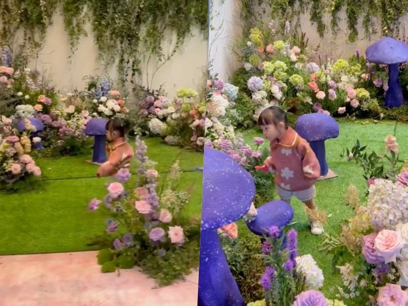 Trong video, Suchin như một nàng công chúa cổ tích lạc trong xứ sở thần tiên. Ảnh chụp màn hình