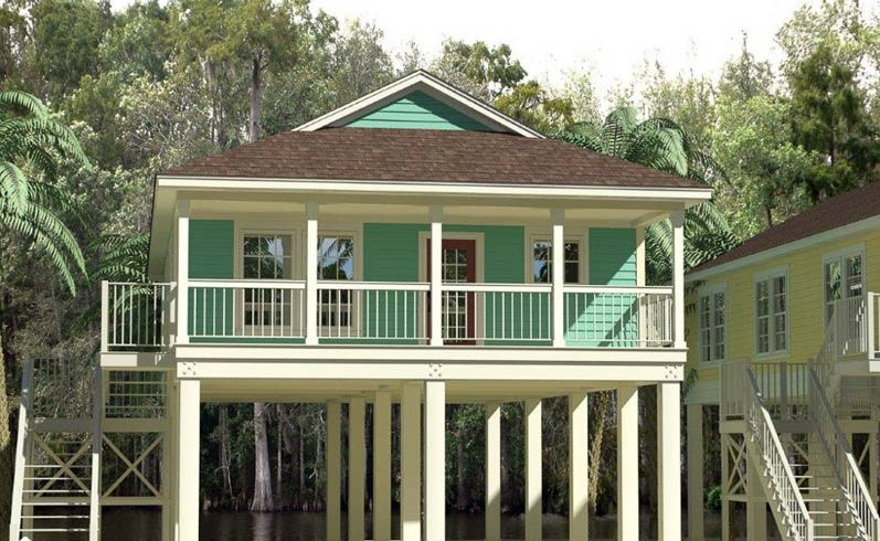 Gam màu xanh dịu mắt kết hợp với mái ngói nâu tạo nên một bức tranh thiên nhiên hoàn mỹ. Ảnh: Nhadatmoi