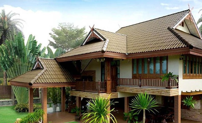 Thiết kế nhà sàn bê tông theo phong cách biệt thự sang trọng. Ảnh: Nhadatmoi