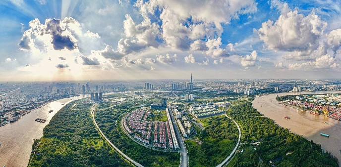 Toàn cảnh cơ sở hạ tầng khu đô thị Thủ Thiêm sau nhiều năm “lột xác“ Toan canh co so ha tang khu do thi Thu Thiem sau nhieu nam “lot xac“