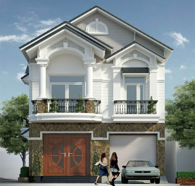 Phần mái thái có khả năng chống ẩm, chống thấm tốt, và không gây tiếng ồn như là mái tôn. Ảnh: Homemy