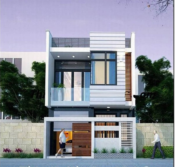 Mái nhà ấn tượng, kết hợp với ban công rộng rãi, cộng với giàn khung sắt giúp ngôi nhà thêm cuốn hút. Ảnh: CBS.