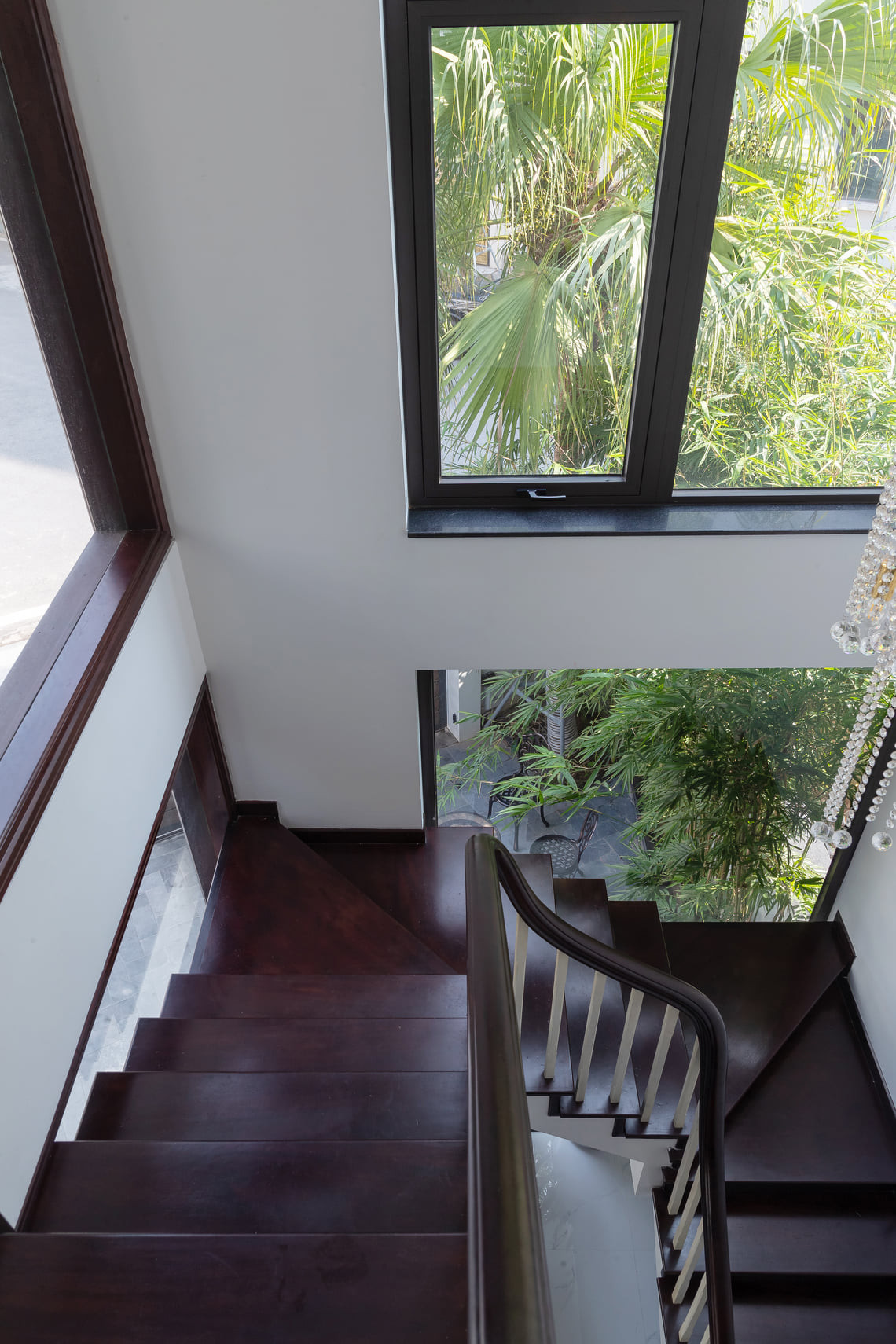 Đứng trong không này có thể ngắm trọn đến ngọn cây của khu vườn.