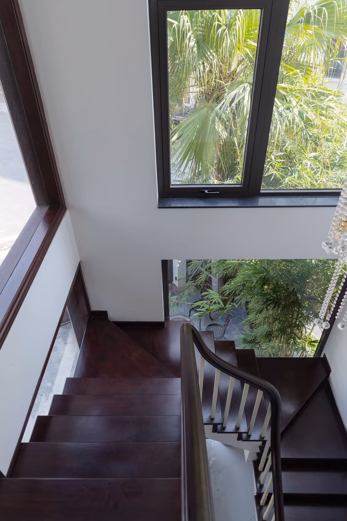 Đứng trong không này có thể ngắm trọn đến ngọn cây của khu vườn.