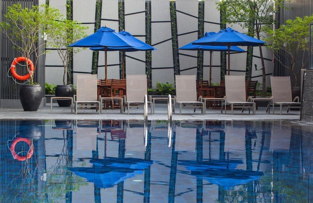 Khách sạn đội tuyển Việt Nam đóng quân được trang bị đầy đủ tiện nghi đạt tiêu chuẩn 4 sao.