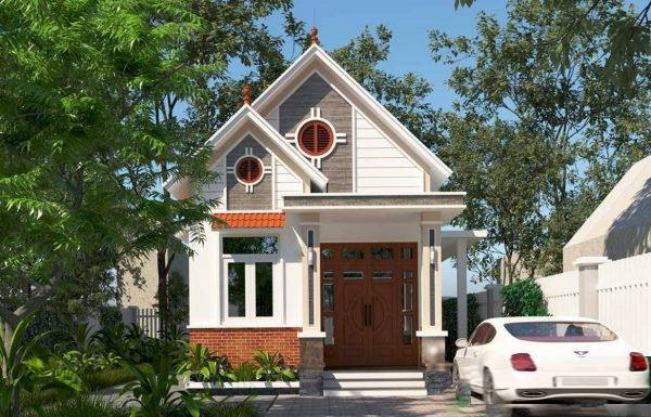 Nhà cấp 4 mái thái sở hữu mặt tiền đơn giản nhưng được thiết kế tỉ mỉ từng chi tiết. Ảnh: Wedo