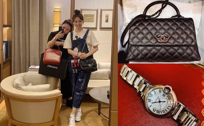 Trong khi Hari Won tặng cộng sự chiếc túi hàng hiệu có giá khoảng 104 triệu đồng thì Trấn Thành tặng quản lý của vợ 1 chiếc đồng hồ từ thương hiệu lớn có giá bán trên thị trường dao động 110 – 140 triệu đồng. Ảnh: FBNV