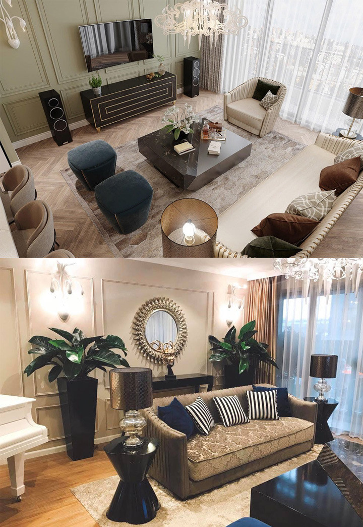 Căn hộ của Mạnh Trường thuộc chung cư cao cấp ở trung tâm Hà Nội và có diện tích hơn 140m2. Ảnh: FBNV